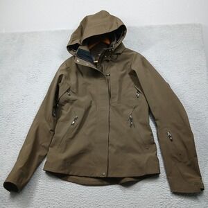 Nau Men's Hooded Waterproof Softshell‎ Jacket Brown Medium